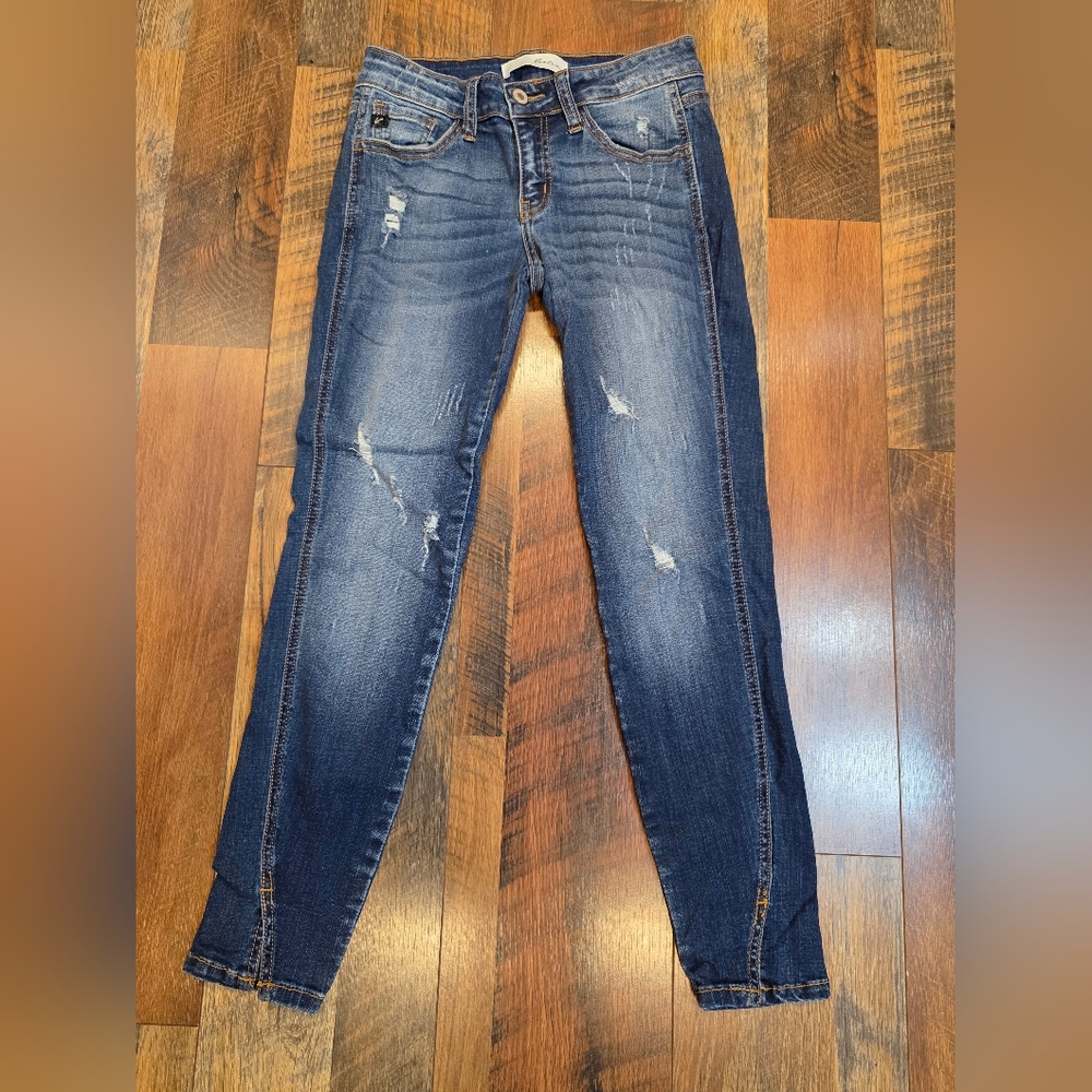 KanCan Distressed Skinny Ankle Jeans 3/25